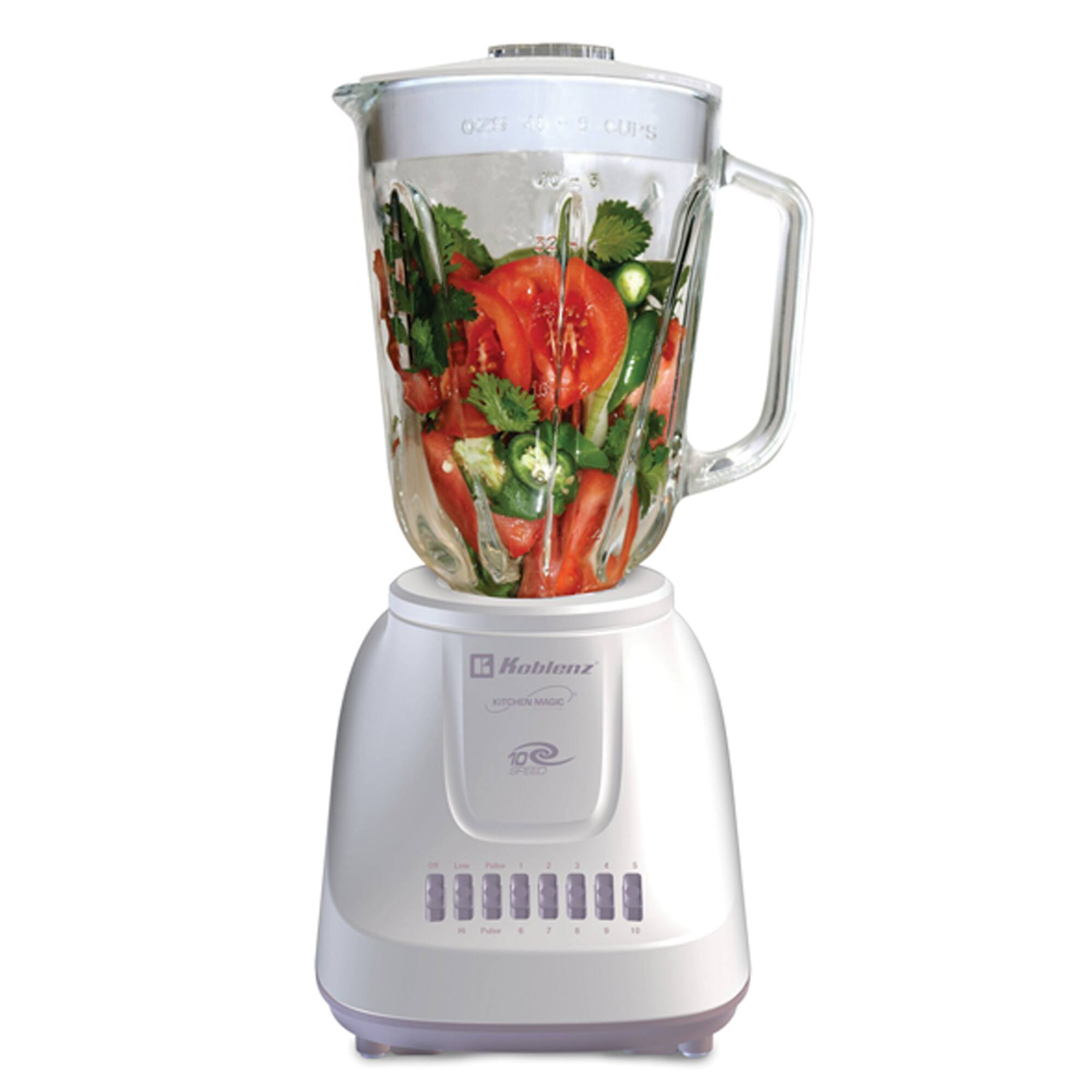 Koblenz Kitchen Magic 1.5 Liter 10 Speed & 2 Pulses Glass Jar Blender